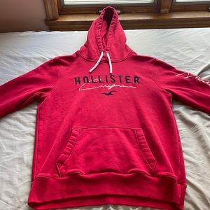 Hollister red men’s sweatshirt